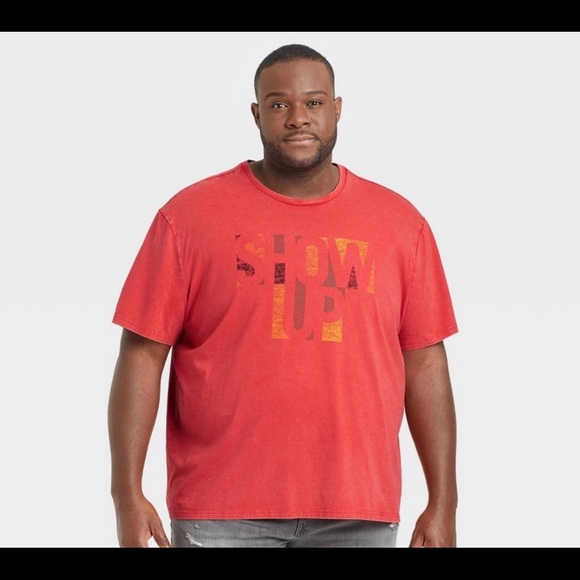 Black History Men’s Show Up Short Sleeve Graphic T-Shirt NWT - Picture 4 of 6